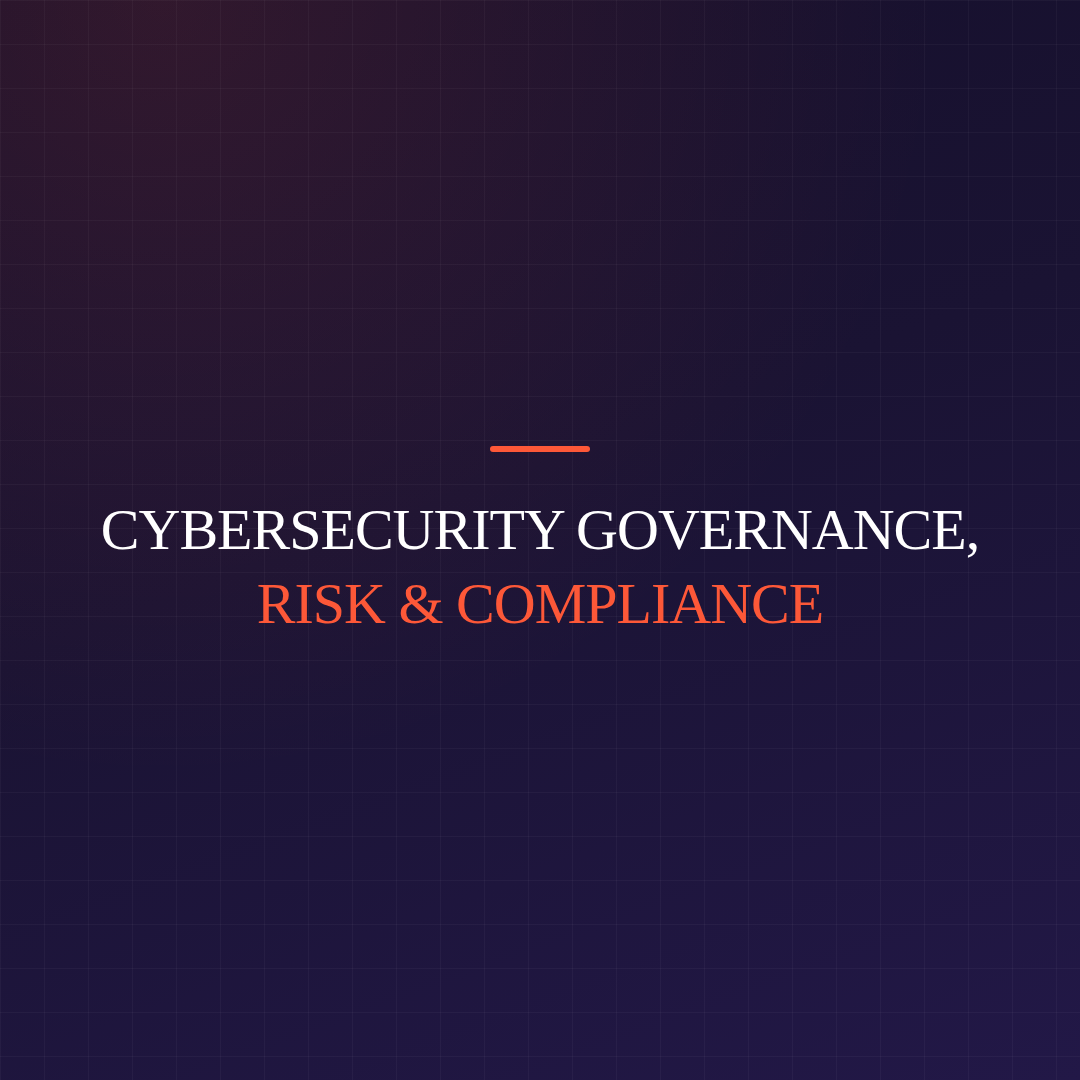 Cybersecurity Governance, Risk & Compliance Training