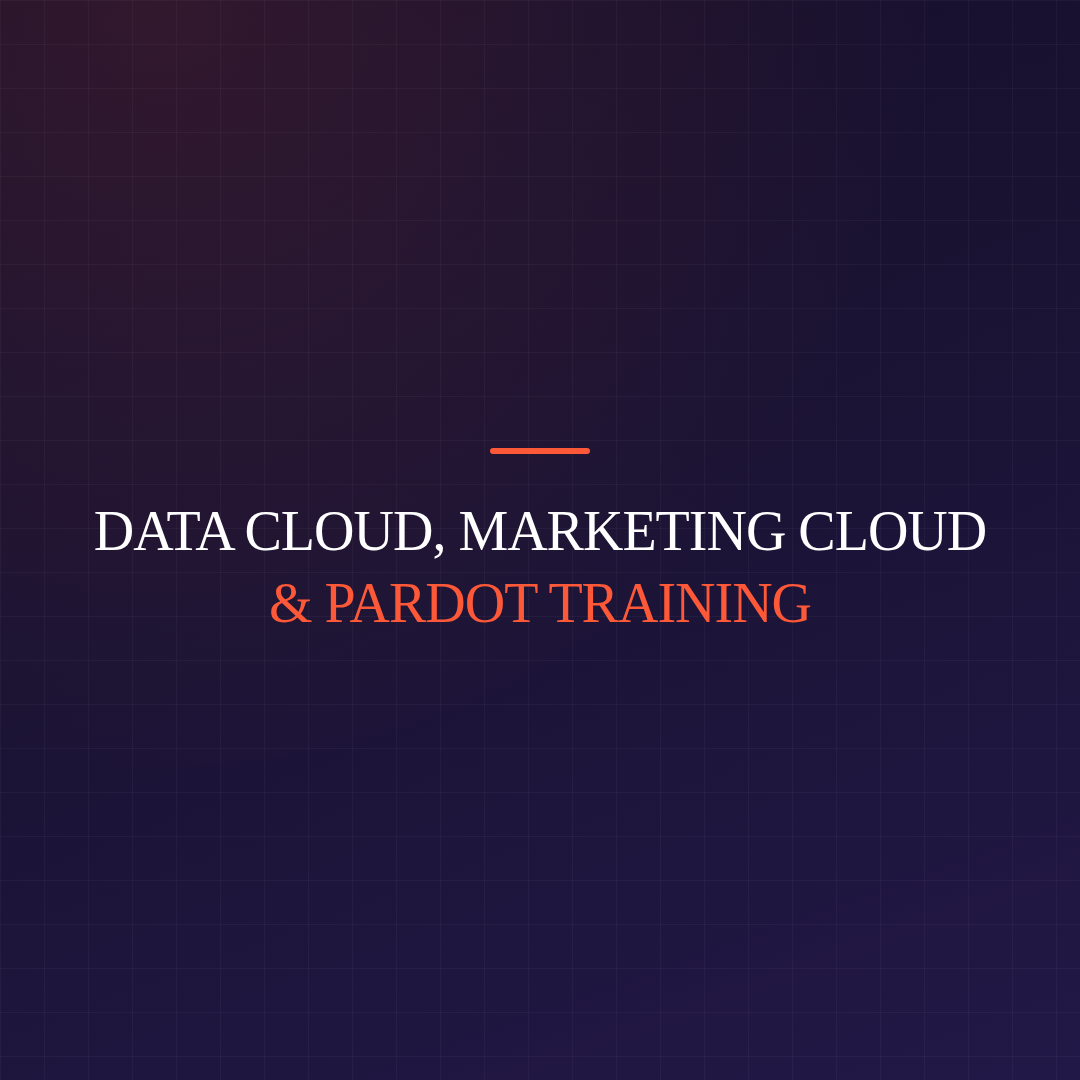 Data Cloud, Marketing Cloud & Pardot Training