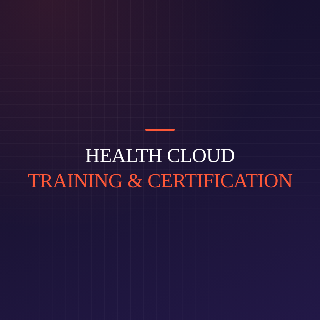 Health Cloud Training & Certification